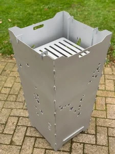 Feuerkorb-Feuertonne-Sternbilder-silber-Einheangerost