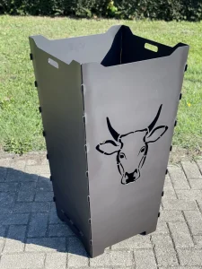 Feuerkorb-Feuertonne-Vahle-Welsh-Black-Boesel-Kuhkopf
