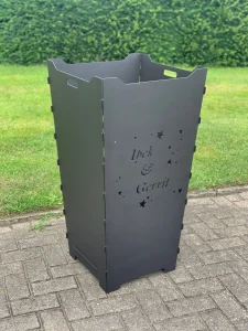 Feuerkorb-Feuertonne-Vornamen-Hochzeit-Ehe-Sterne